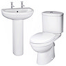 Nuie - Ivo Ceramic 4 Piece 2TH Ceramic Bathroom Suite Large Image