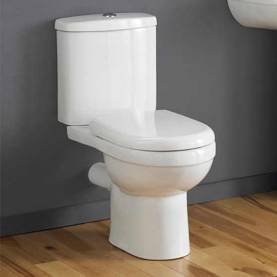 Premier - Ivo Ceramic Close Coupled Toilet with Soft-close Seat Profile Large Image