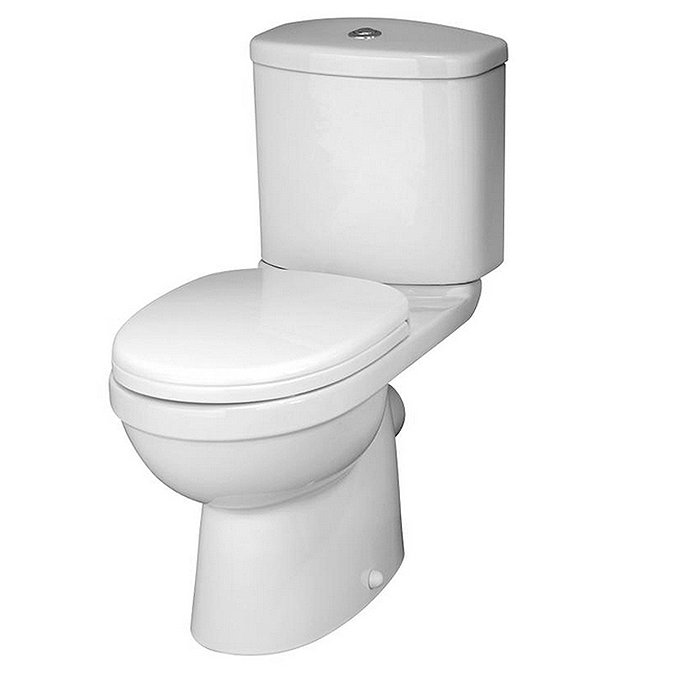 Premier - Ivo Ceramic Close Coupled Toilet with Soft-close Seat Large Image