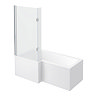 Ivo Modern Shower Bath Suite In Bathroom Large Image