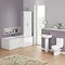 Ivo Modern Shower Bath Suite Large Image
