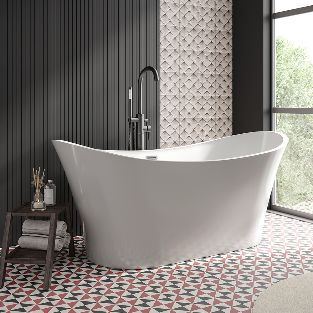 Jardine 1700 x 780 Modern Double Ended Slipper Bath Victorian Plumbing UK