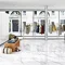 Jardine Gloss White Marble Effect Floor Tiles - 600 x 600mm Large Image