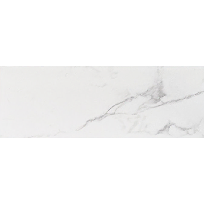 Jasper Metro Carrara Marble Effect Flat Wall Tiles - 100 x 300mm