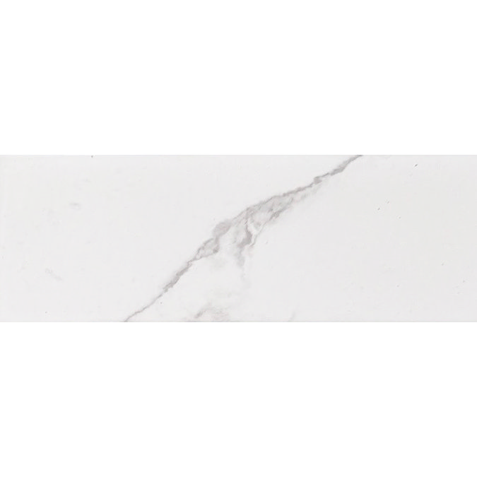 Jasper Metro Carrara Marble Effect Flat Wall Tiles - 100 x 300mm