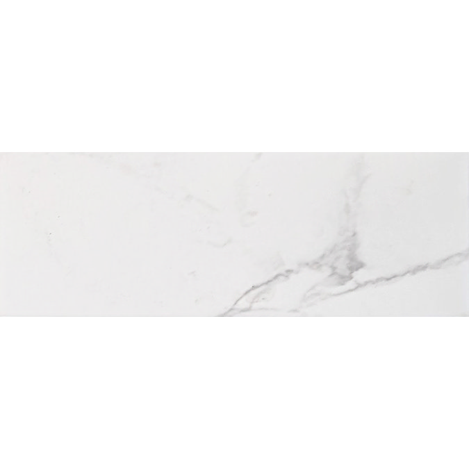 Jasper Metro Carrara Marble Effect Flat Wall Tiles - 100 x 300mm