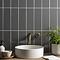 Jasper Metro Dark Grey Flat Wall Tiles - 100 x 300mm