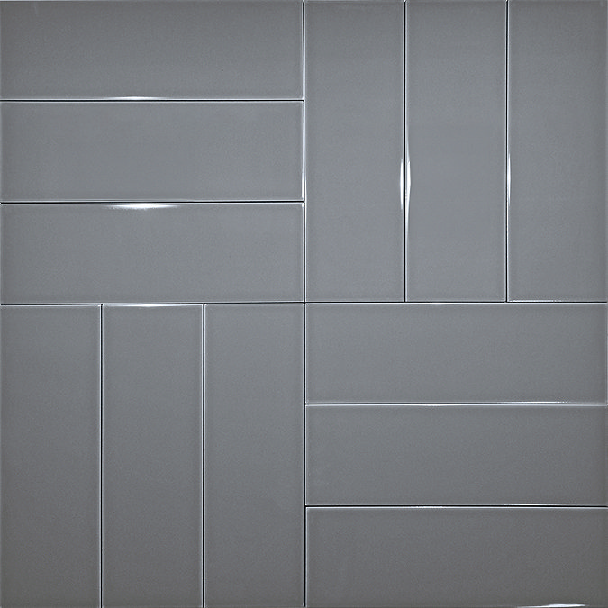 Jasper Metro Dark Grey Flat Wall Tiles - 100 x 300mm