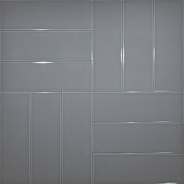 Jasper Metro Dark Grey Flat Wall Tiles - 100 x 300mm