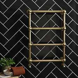 Jasper Metro Gloss Black Flat Wall Tiles - 100 x 300mm