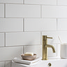 Jasper Metro Matt White Flat Wall Tiles - 100 x 300mm