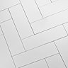 Jasper Metro Matt White Flat Wall Tiles - 100 x 300mm
