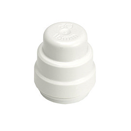 JG Speedfit 10mm White Stop End Large Image