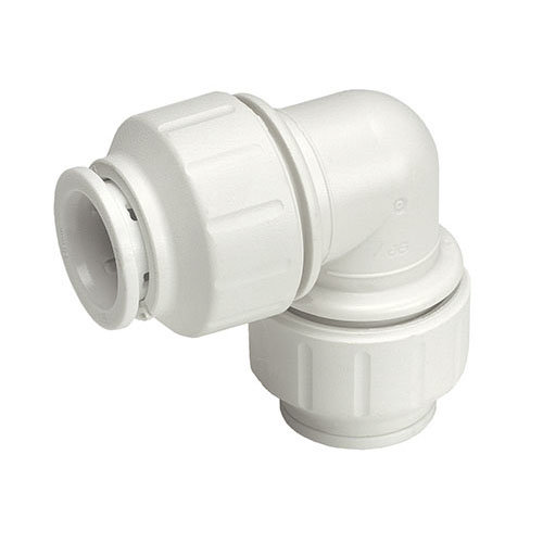 JG Speedfit 15mm Push-Fit White Elbow Large Image