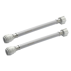 Pair of JG Speedfit 22mm x 3/4" 300mm Speedfit X Union Nut with Plastic Wingnut