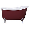 JIG Lyon Cast Iron Roll Top Slipper Bath (1370x730mm) with Feet Large Image