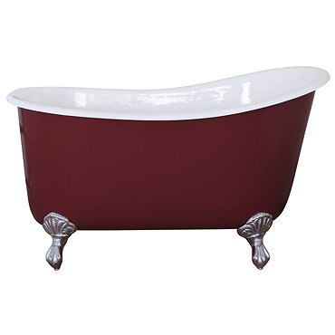 JIG Lyon Cast Iron Roll Top Slipper Bath (1370x730mm) with Feet  Feature Large Image
