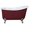 JIG Lyon Cast Iron Roll Top Slipper Bath (1370x730mm) with Feet Large Image