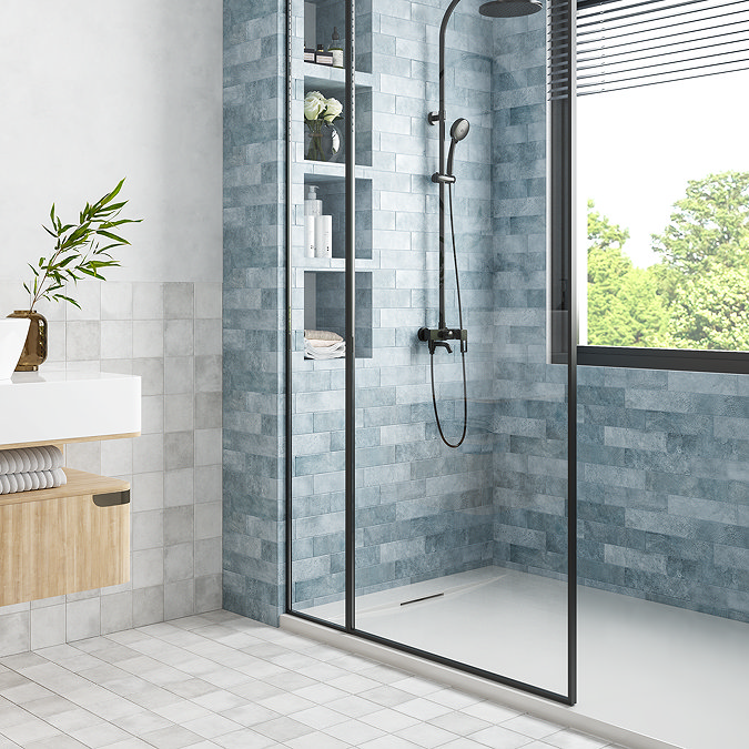 Josefina Matt Blue Zellige Effect Wall and Floor Tiles - 64 x 223mm