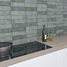 Josefina Matt Green Zellige Effect Wall and Floor Tiles - 64 x 223mm