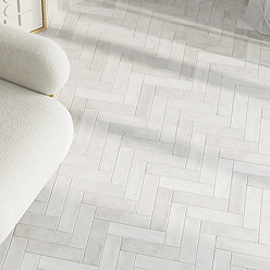 Josefina Matt White Zellige Effect Wall and Floor Tiles - 64 x 223mm