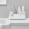 Joseph Joseph Easy-Store Bathroom Caddy - White/Blue - 70504 In Bathroom Large Image