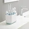 Joseph Joseph Easy-Store Large Toothbrush Caddy - White/Blue - 70501  Standard Large Image