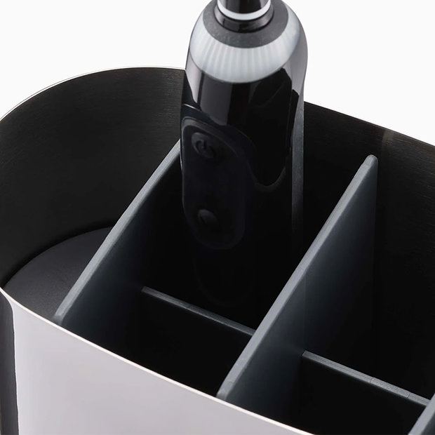 Joseph Joseph EasyStore Luxe Stainless Steel Large Toothbrush Holder