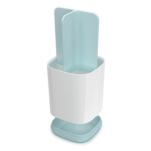 Joseph Joseph Easy-Store Toothbrush Caddy - White/Blue - 70500  Feature Large Image