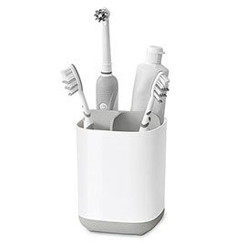 Joseph Joseph Easy-Store Toothbrush Caddy - White/Grey - 70509 Medium Image