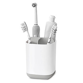 Joseph Joseph Easy-Store Toothbrush Caddy - White/Grey - 70509 Large Image