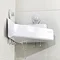 Joseph Joseph EasyStore Corner Shower Shelf with Removable Mirror - 70549 Feature Large Image