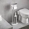 Joseph Joseph EasyStore Plus Freestanding Toilet Paper Holder with Flex Steel Toilet Brush - 70519  