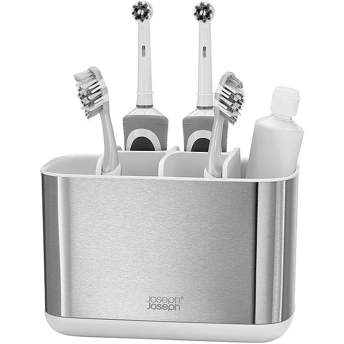 Joseph Joseph EasyStore Steel Large Toothbrush Holder - 70531 Profile Large Image