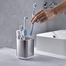 Joseph Joseph EasyStore Steel Toothbrush Holder - 70530  In Bathroom Large Image