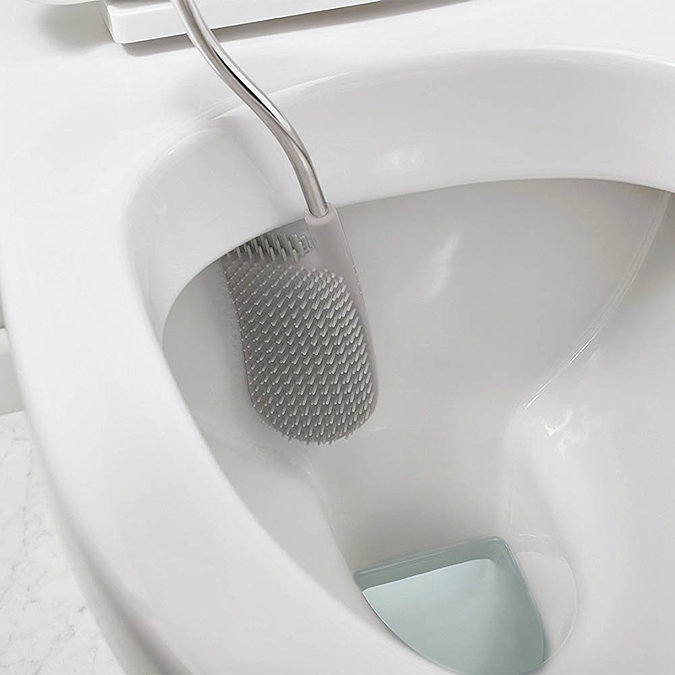 Joseph Joseph Flex Plus Smart Toilet Brush & Holder with Storage Caddy - White/Grey - 70516  In Bath