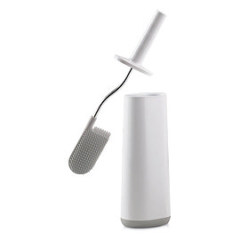 Joseph Joseph Flex Smart Toilet Brush & Holder - White/Grey - 70515 Large Image