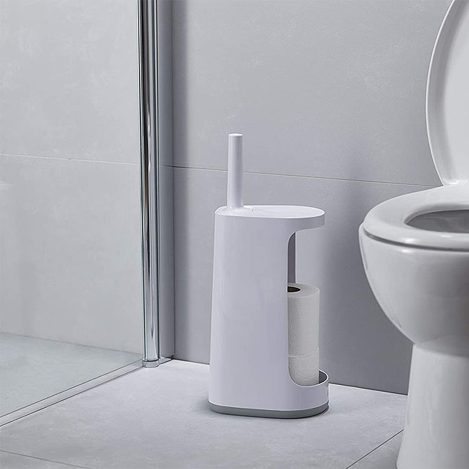 Joseph Joseph Flex Store Toilet Brush with Extra-large Caddy - Grey/White - 70537  additional Large 