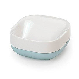 Joseph Joseph Slim Compact Soap Dish - White/Blue - 70502 Medium Image