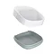 Joseph Joseph Slim Compact Soap Dish - White/Grey - 70511  Standard Large Image