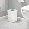 Joseph Joseph Split Bathroom Waste Separation Bin - White/Blue - 70505  In Bathroom Large Image