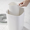 Joseph Joseph Split Bathroom Waste Separation Bin - White/Grey - 70514  Feature Large Image