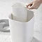 Joseph Joseph Split Bathroom Waste Separation Bin - White/Grey - 70514  Feature Large Image