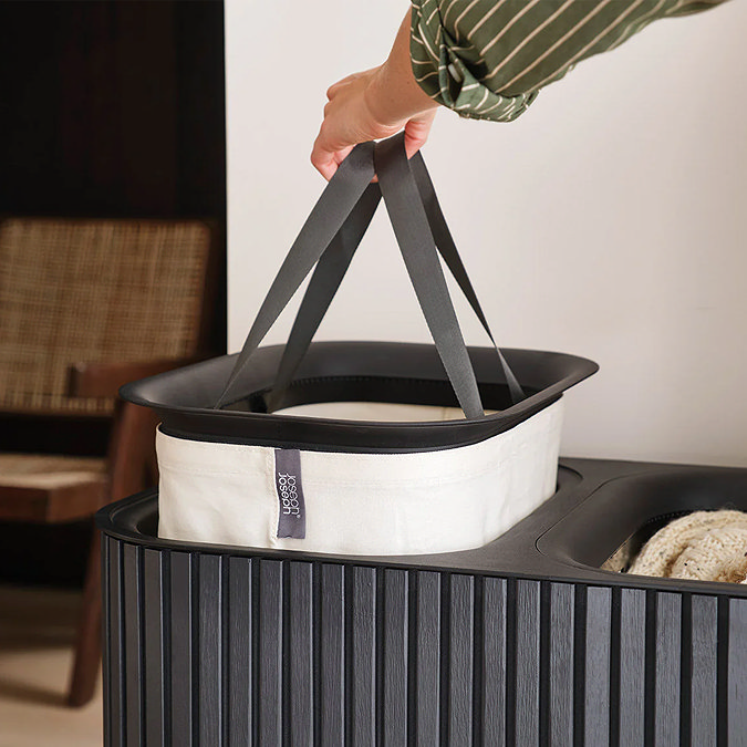 Joseph Joseph Tota Luxe 90L Laundry Separation Basket - Black