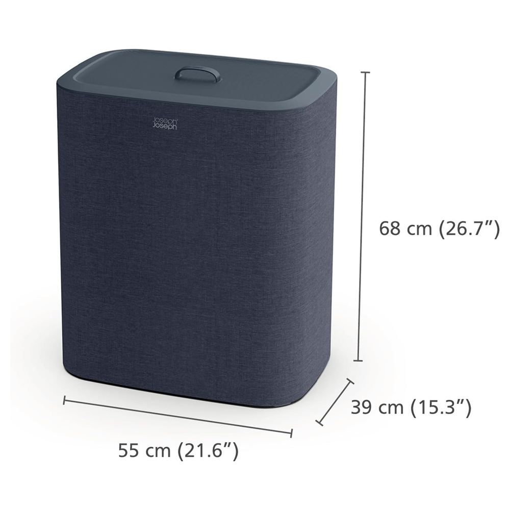 Joseph Joseph Tota Trio 90L Laundry Separation Basket - Black