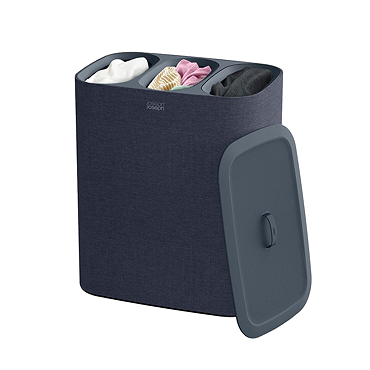 Joseph Joseph Tota Trio 90L Laundry Separation Basket - Black