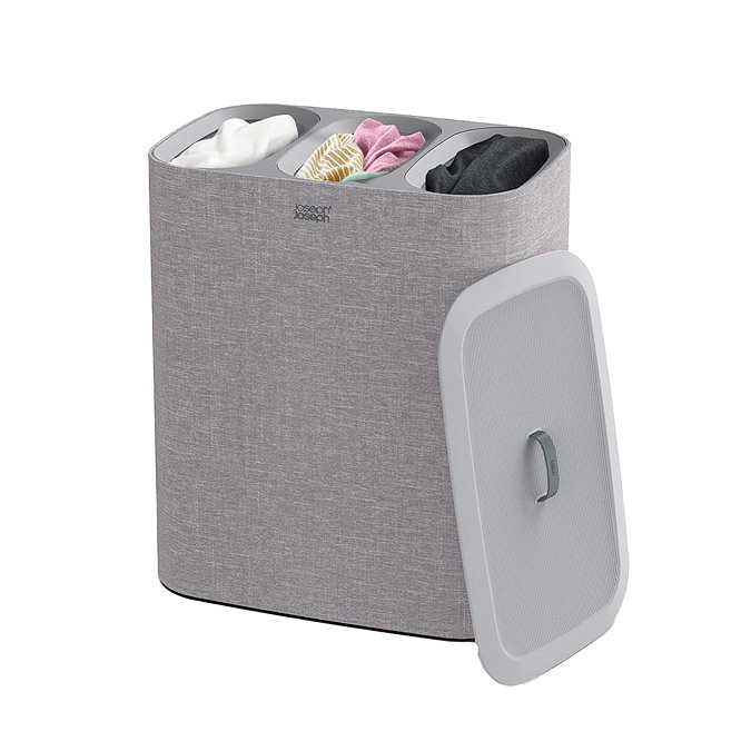 Joseph Joseph Tota Trio 90L Laundry Separation Basket - Grey