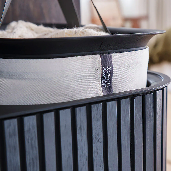 Joseph Joseph Tota Trio Luxe 90L Laundry Separation Basket - Black