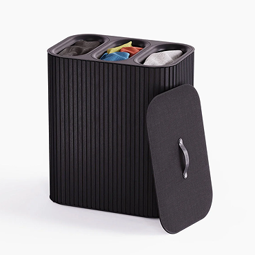 Joseph Joseph Tota Trio Luxe 90L Laundry Separation Basket - Black
