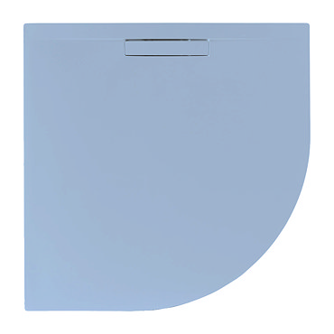 JT Evolved 25mm Quadrant Shower Tray - Pastel Blue  Profile Large Image